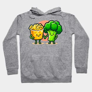 Mac and Cheese with Broccoli Hoodie